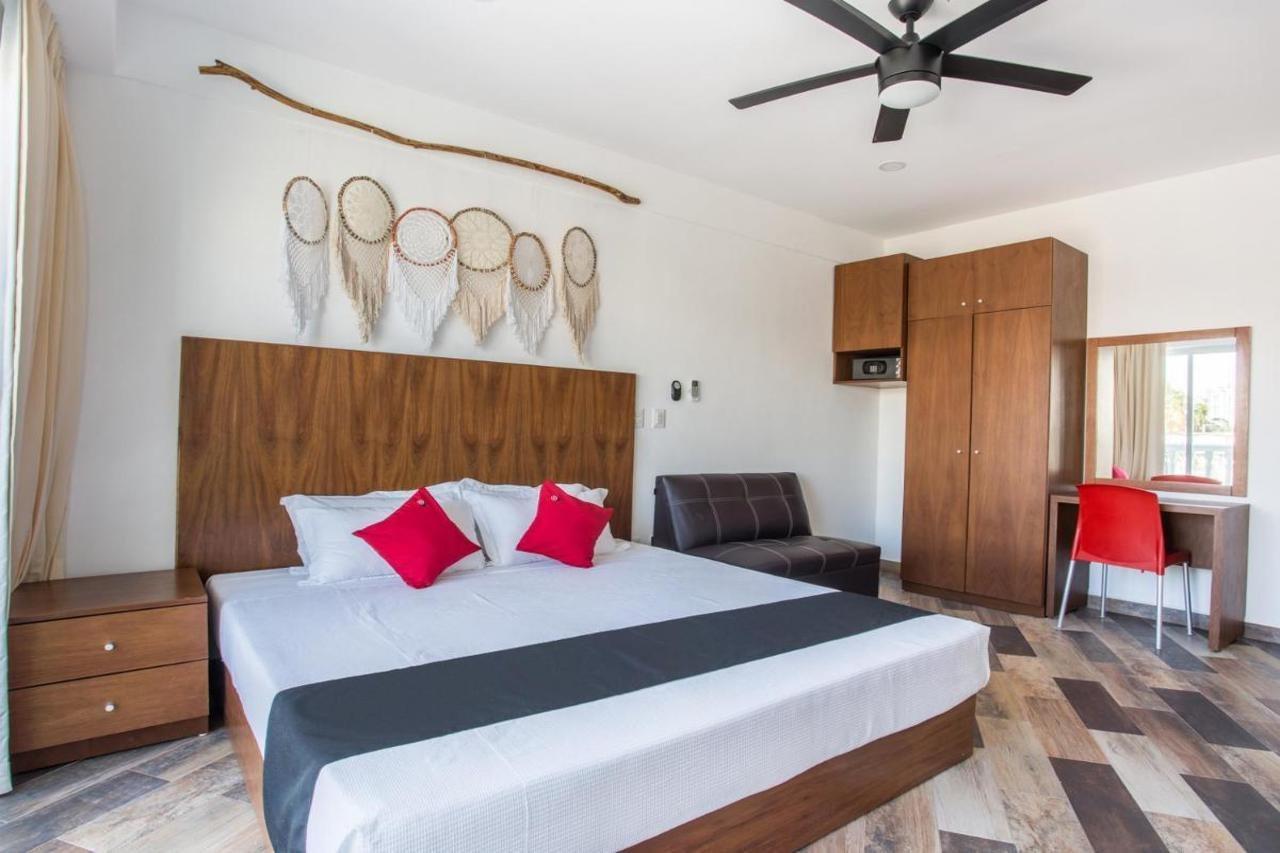 Capital O Cancun Ocean View, Cancún Kültér fotó A bedroom at the hotel